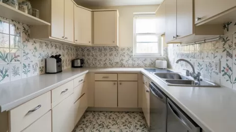 czym okleić płytki w kuchni