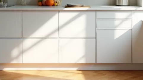 Jaka podłoga do białych mebli w kuchni