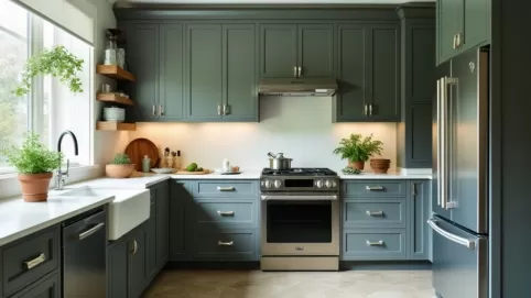 Jaki kolor pasuje do szarego w kuchni