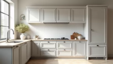 Jaki kolor ścian do biało szarych mebli w kuchni