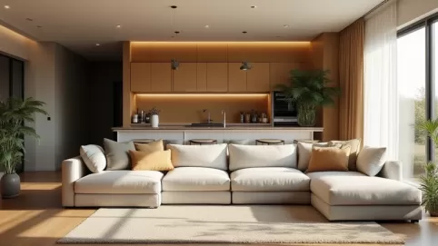 Jaki kolor ścian do salonu z kuchnią