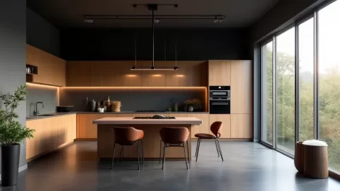 Jakie meble do ciemnej podłogi w kuchni