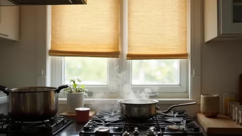 Rolety z poliestru do kuchni