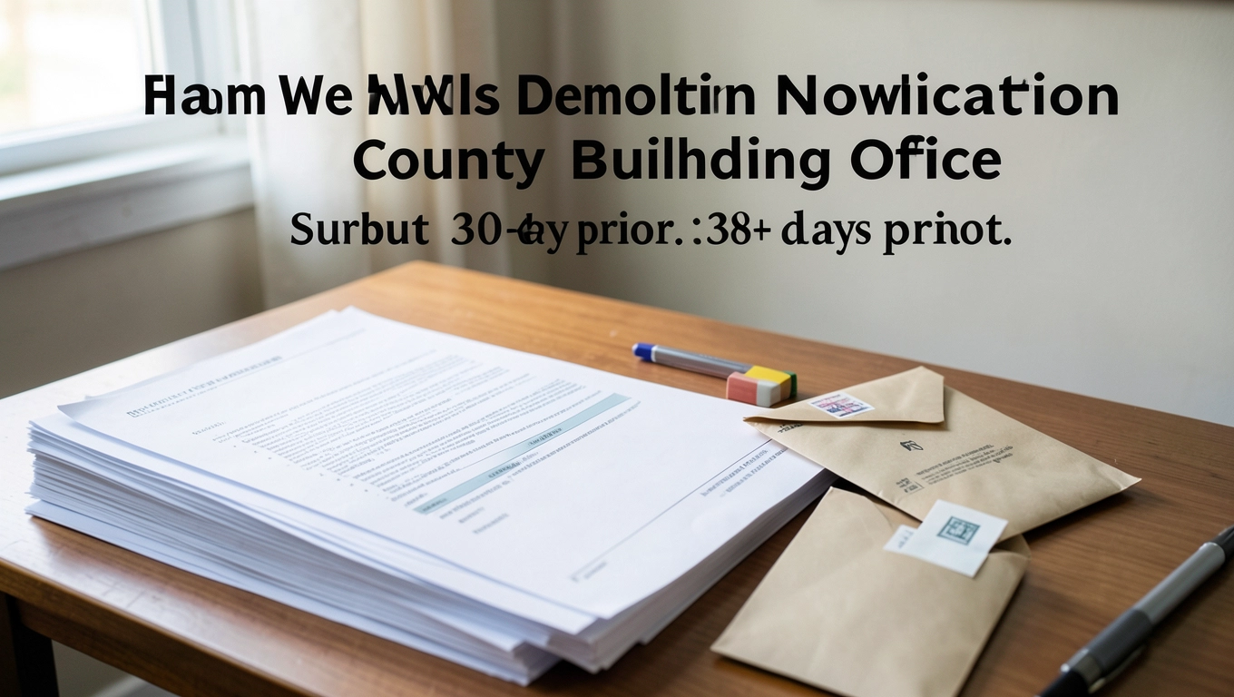 Zgłoszenie wyburzenia do starostwa budowlanego